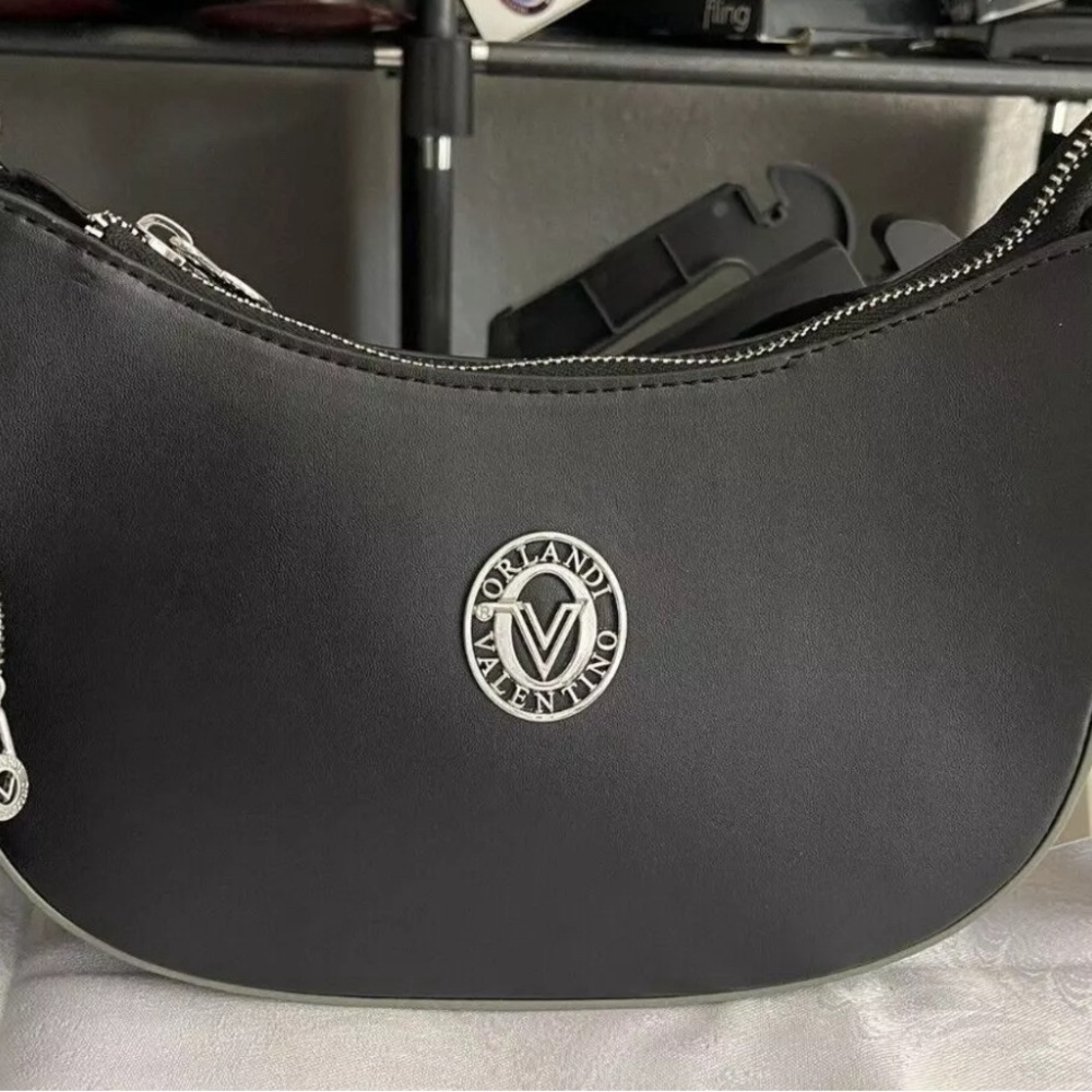 New with tags, Orlandi Valentino  , black cross body bag